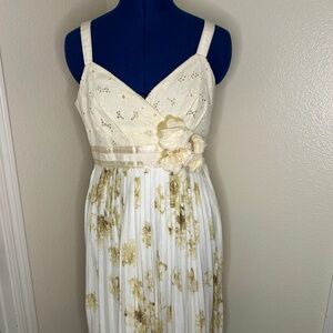 Anthropologie Deletta Sundress, Adult Medium, Ivory
